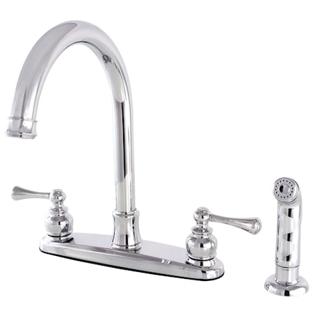 Vintage FB7791BLSP 8-Inch Centerset Kitchen Faucet with Sprayer FB7791BLSP
